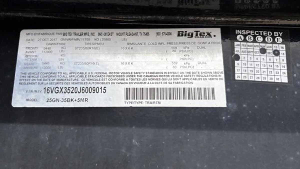 Used 2018 Nov Rolligon Chemical Mixing Unit Big Tex