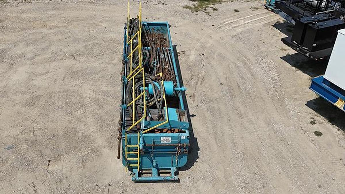 Used 180 BBL Reserve Circulating Tank - 35' x 7'6" x 6' - 3 Comopartment - Gas Buster - Hoses