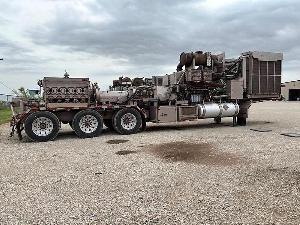 Used 2500HP Quintuplex Pump - Cummins QSK50 Diesel Engine