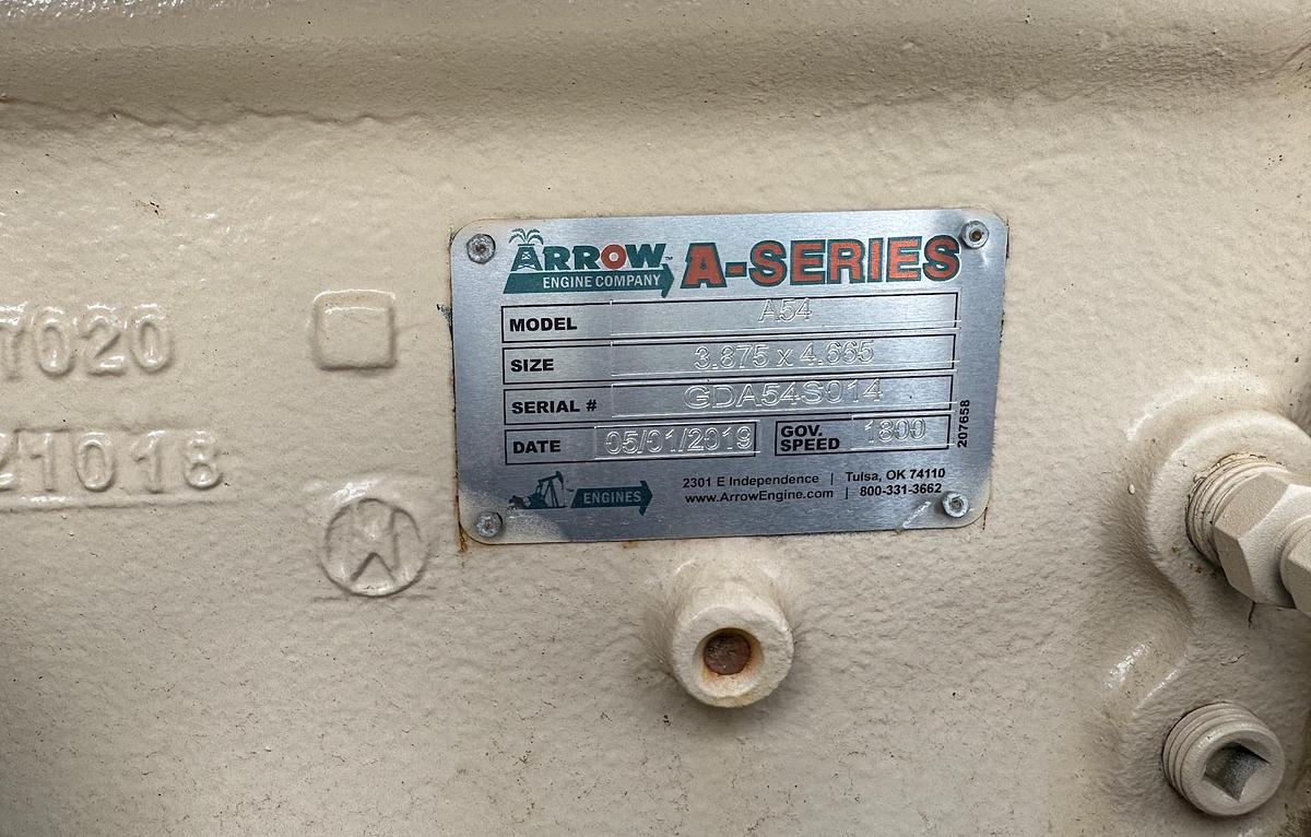Used 2018 Arrow Engine-Driven Reciprocating Natural Gas Compressor Package
