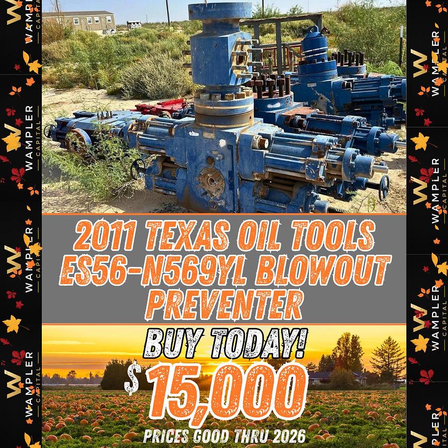 Used 2011 Texas Oil Tools ES56-N569YL Blowout Preventer