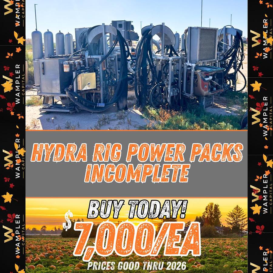 Used Hydra Rig Power Packs Incomplete