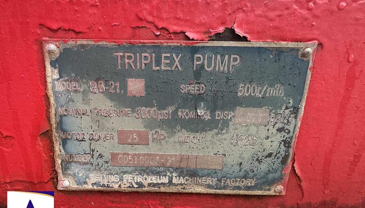 Used BPMF 7-STATION 12-BOTTLE 120-GALLON Triplex Accumulator Pump