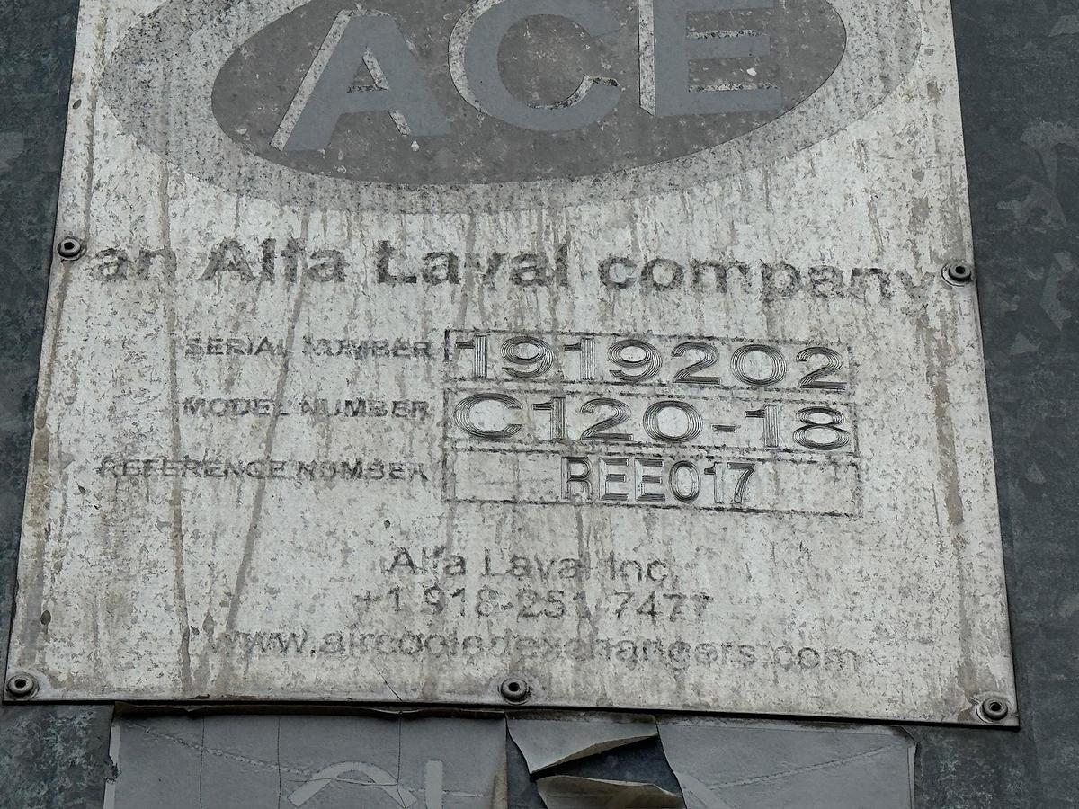 Used 2019 AXH 120-VVF Air-Cooled Heat Exchanger (Fin-Fan / Gas Aftercooler)