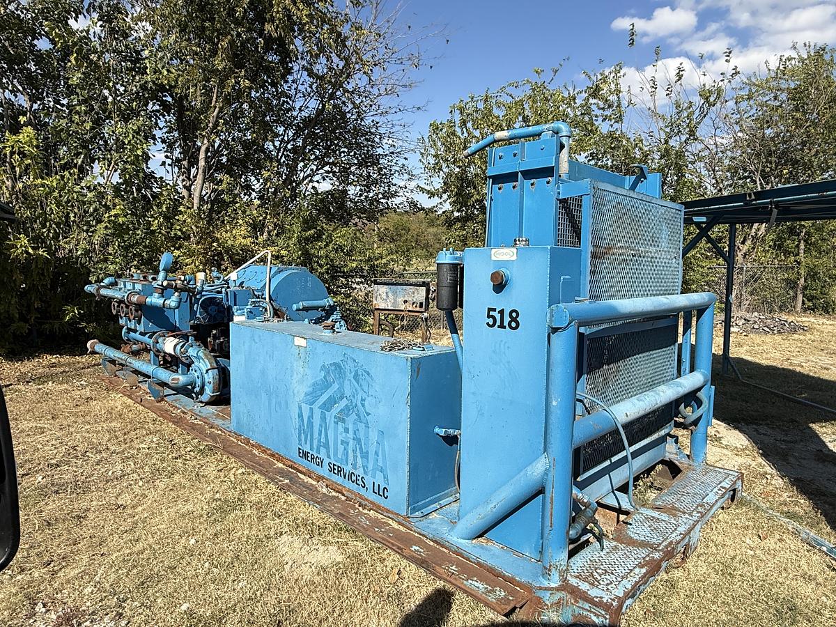 Used OPI 1000 Triplex Pump w/ Detroit Series 2000 Diesel Engine