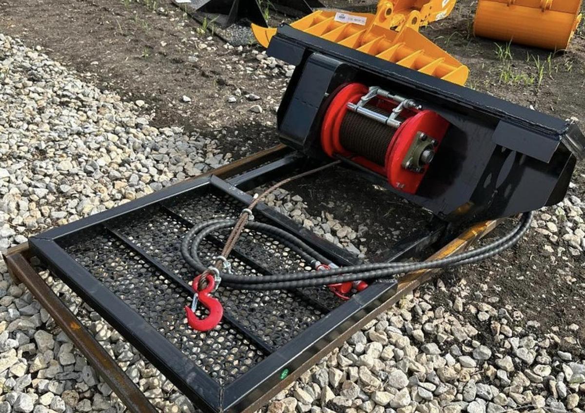 Used 2026 GIYI GY-LW45 Winch Skid Steer Attachment (UNUSED)