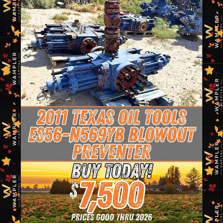 Used 2011 Texas Oil Tools ES56-N569YB Blowout Preventer