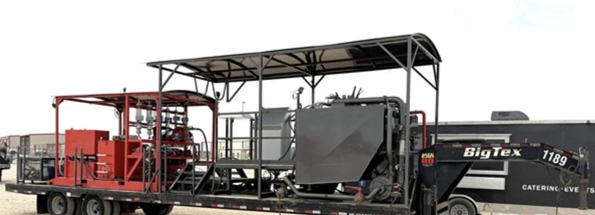 Used 2018 Nov Rolligon Chemical Mixing Unit Big Tex