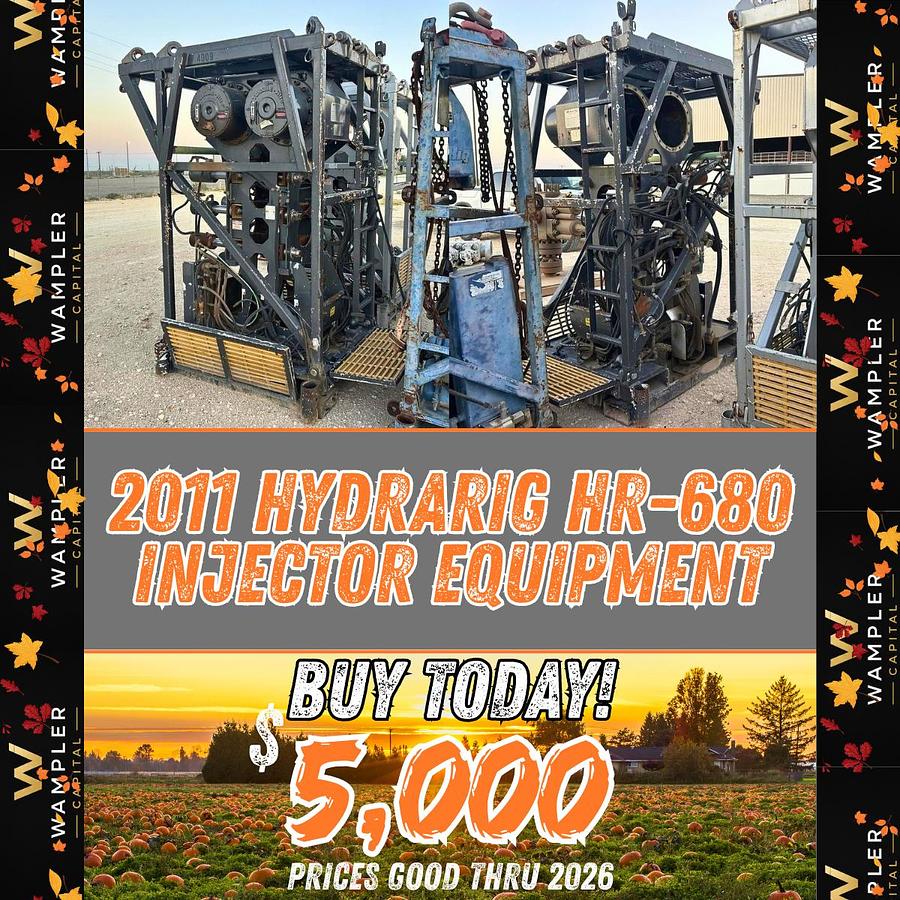 Used 2011 HydraRig HR-680 Injector Equipment