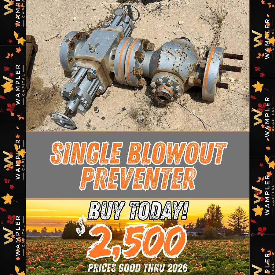 Used Single Blowout Preventer
