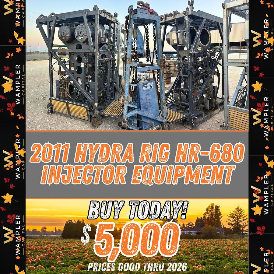 Used 2011 Hydra Rig HR-680 Injector Equipment