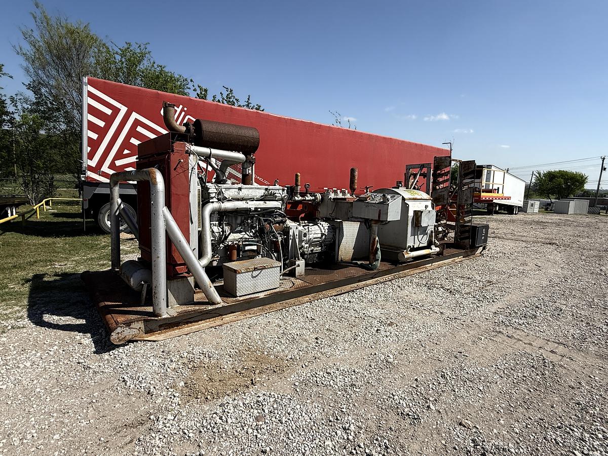 Used EWS 440 5K WP Triplex Well Service Pump Skidded P/B Detroit Series 60