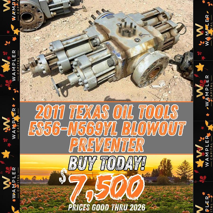 Used 2011 Texas Oil Tools ES56-N569YL Blowout Preventer