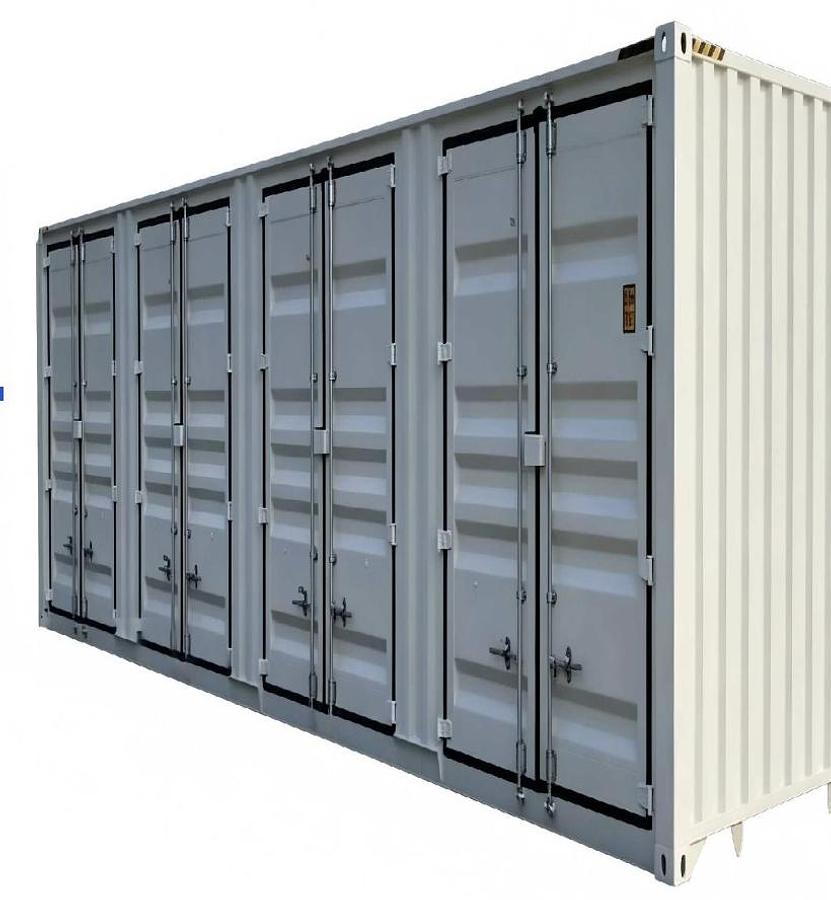 Used 40' Storage Container with 4 Doors