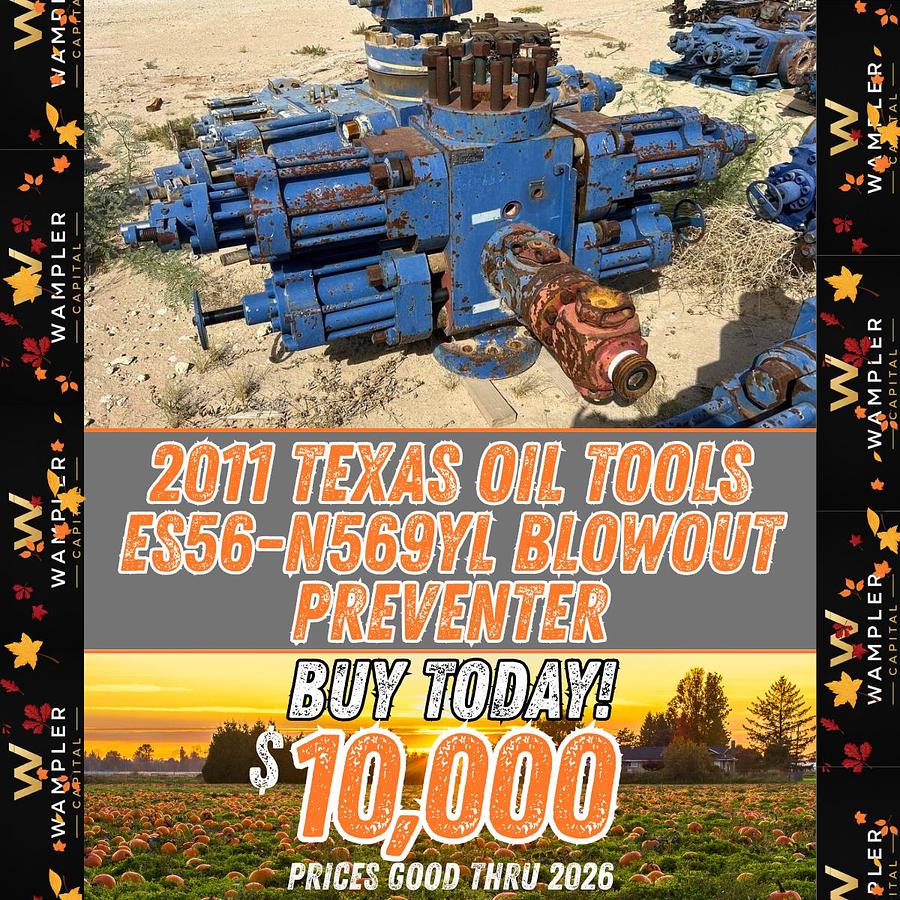 Used 2011 Texas Oil Tools ES56-N569YL Blowout Preventer