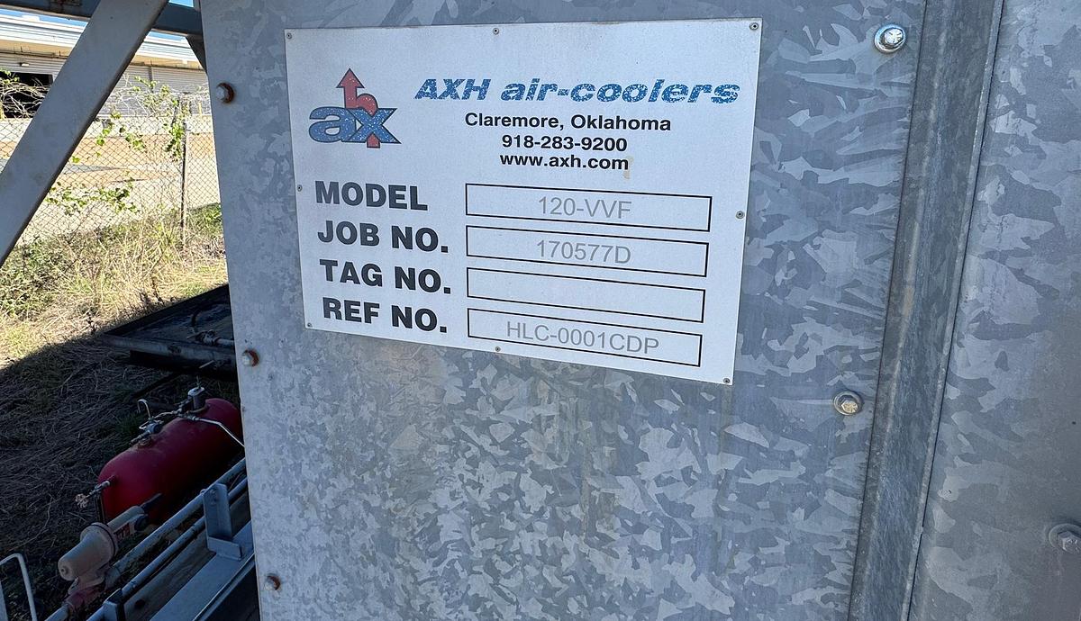 Used 2018 AXH 120-VVF Air-Cooled Heat Exchanger (Fin-Fan / Gas Aftercooler)
