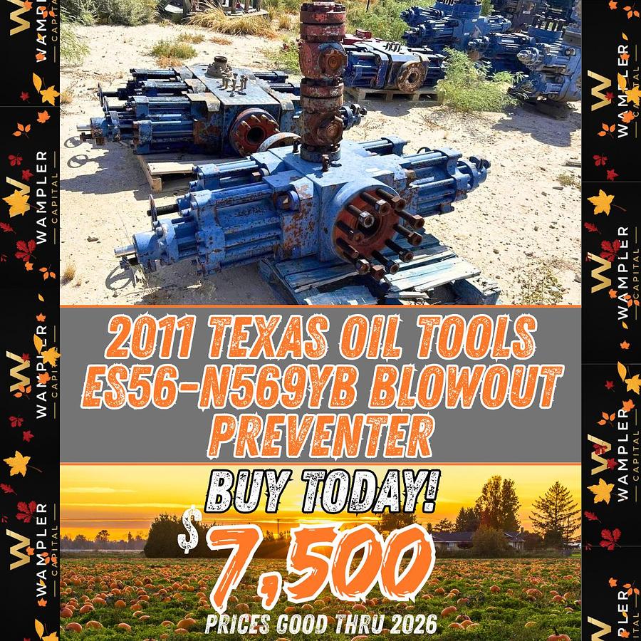 Used 2011 Texas Oil Tools ES56-N569YB Blowout Preventer