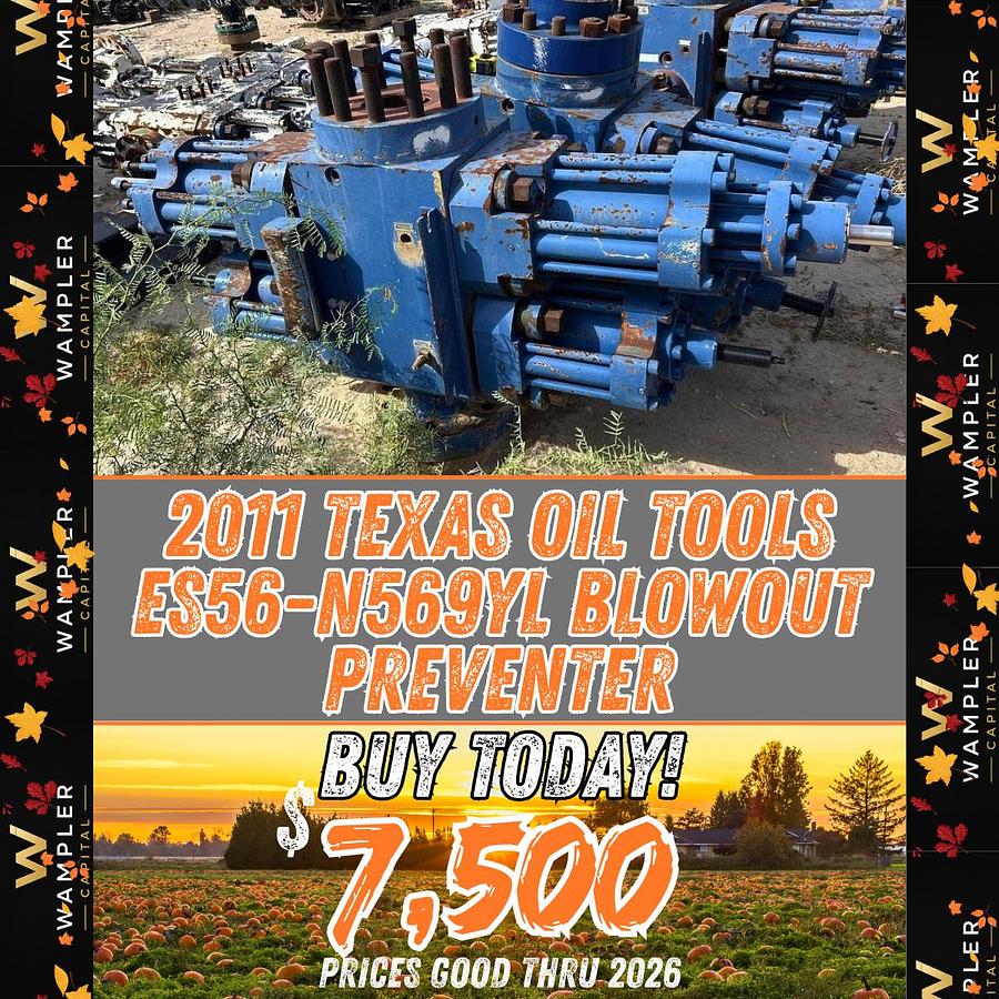 Used 2011 Texas Oil Tools ES56-N569YL Blowout Preventer