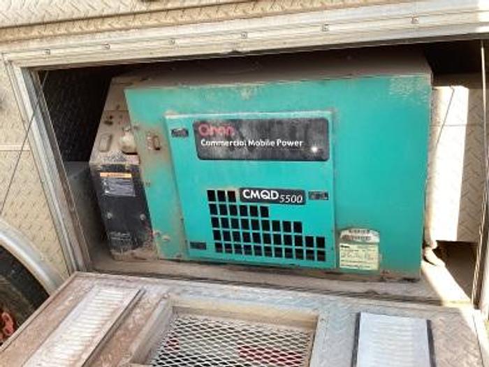 Used 2006 Aluminum Doghouse Trailer, Onan 5.5 KW Generator - Lockers - Diamond Plate Toolboxes