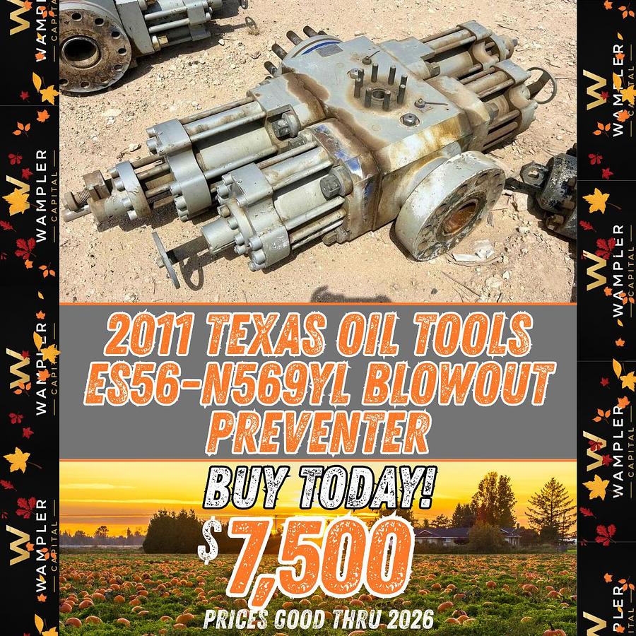 Used 2011 Texas Oil Tools ES56-N569YL Blowout Preventer