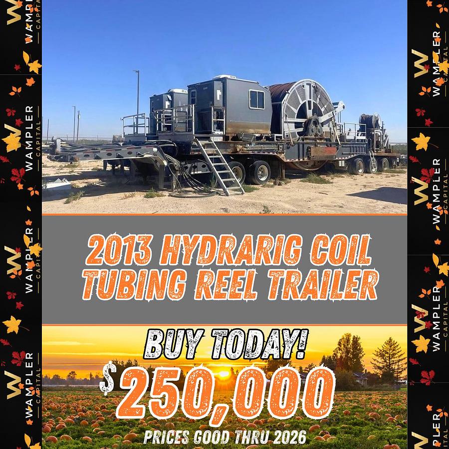 Used 2013 HydraRig Coil Tubing Reel Trailer