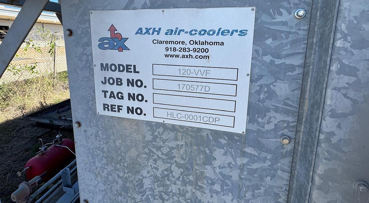 Used 2018 AXH 120-VVF Air-Cooled Heat Exchanger (Fin-Fan / Gas Aftercooler)