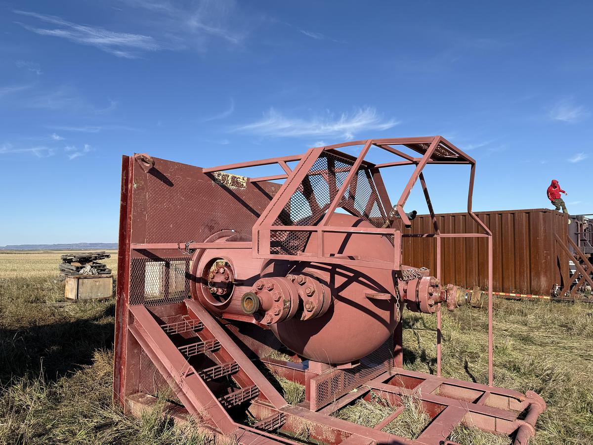 Used 1 m3 5000 psi Skid Mounted Sand Separator