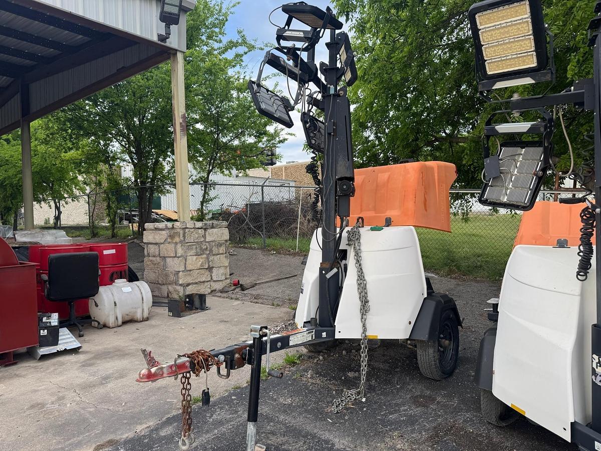 Used 2018 Generac MLT6SMD 6KW S/A Bumper Pull LED Light Tower