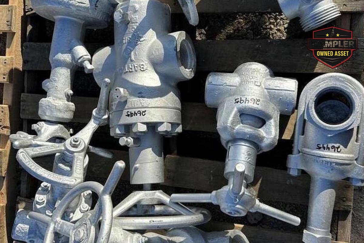 Used (1) Wheatley 2" 3K, (1) Barton 2 9/16" 5K, (2) Orbit 4"/3" 2K, (1) ACF 2" 2K, (1) Demco 2" 2K Valves