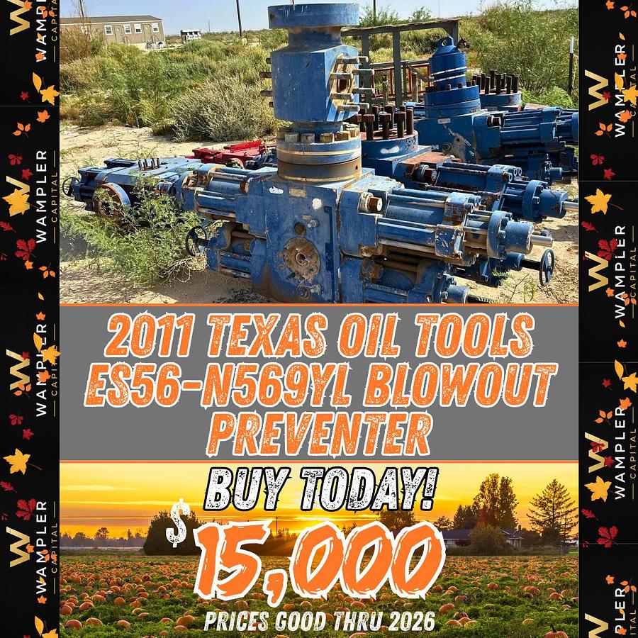 Used 2011 Texas Oil Tools ES56-N569YL Blowout Preventer