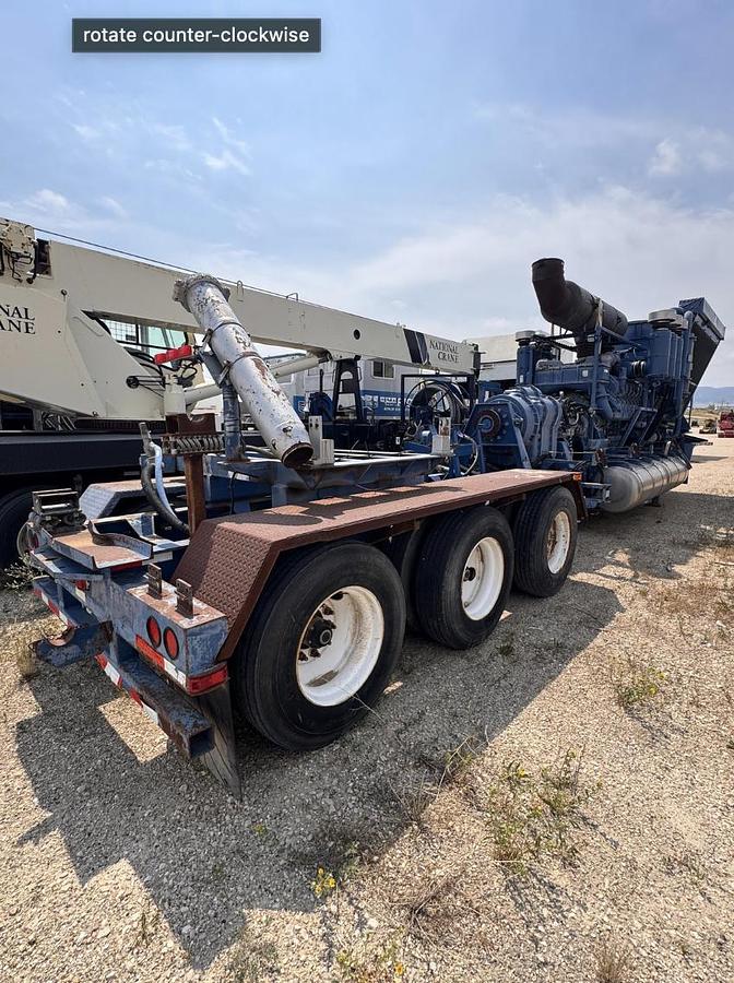 Used 2006 BJ Gorilla Frac Pump Tri-Axle Trailer - Detroit Series 4000 Diesel Engine (Missing Pump)