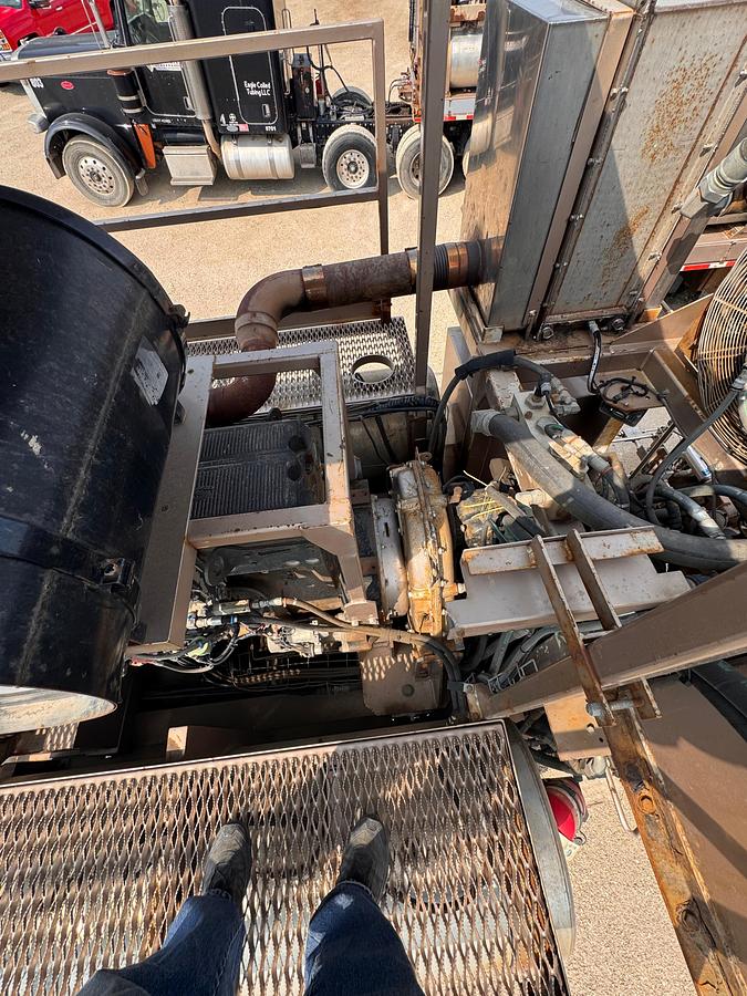 Used 2006 Aspen 42ft Tri-Axle Drop Deck Non-Fired Nitrogen Pumping Trailer