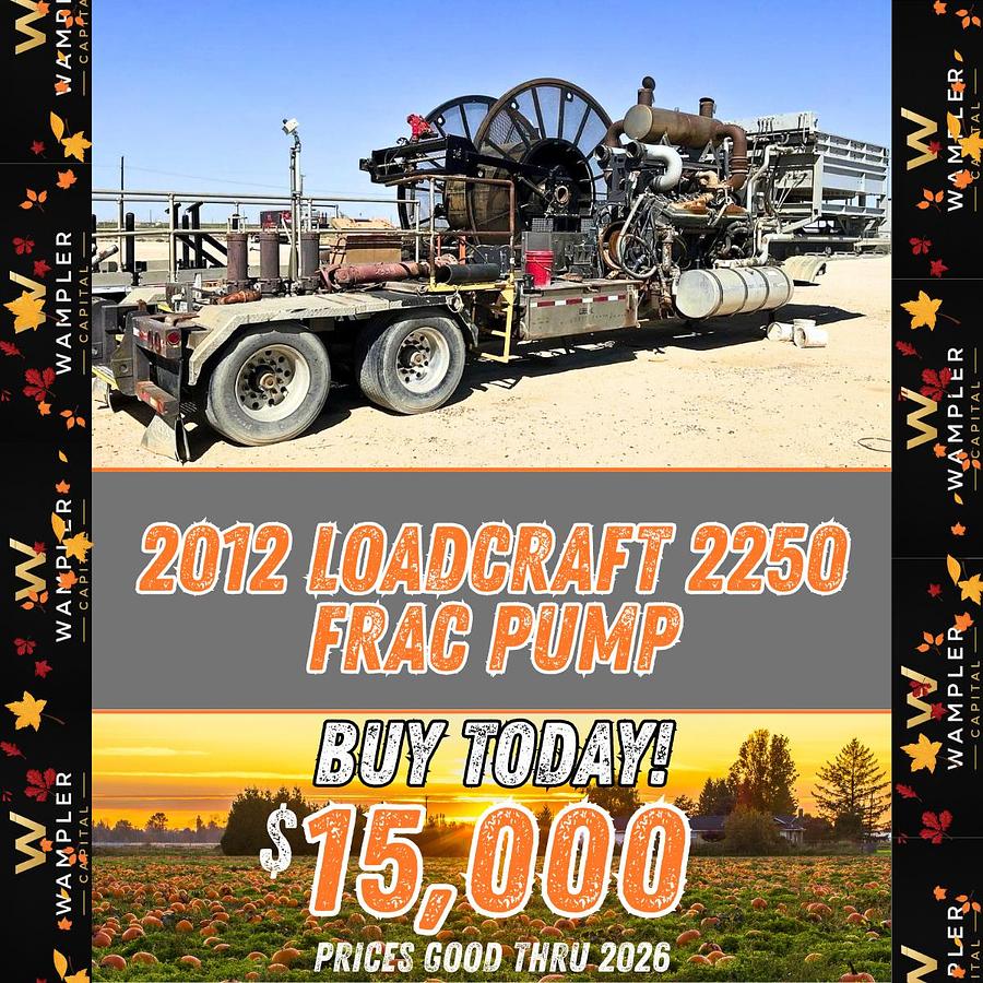 Used 2012 Loadcraft 2250 Frac Pump