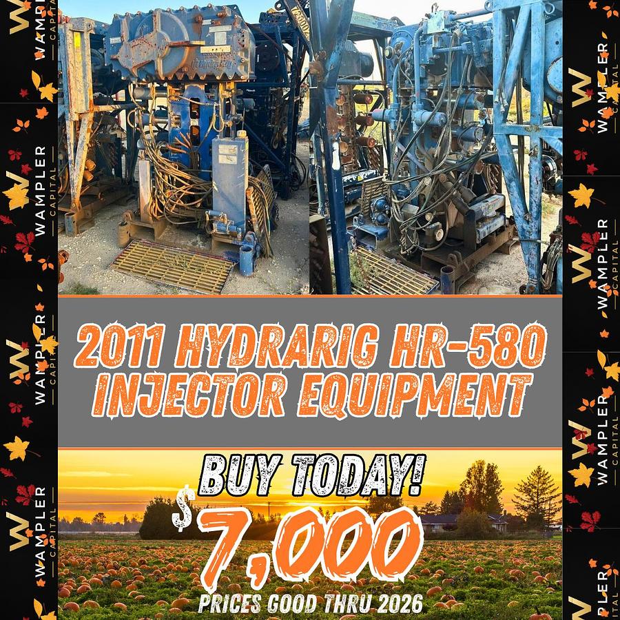Used 2011 Hydra Rig HR-580 Injector Equipment