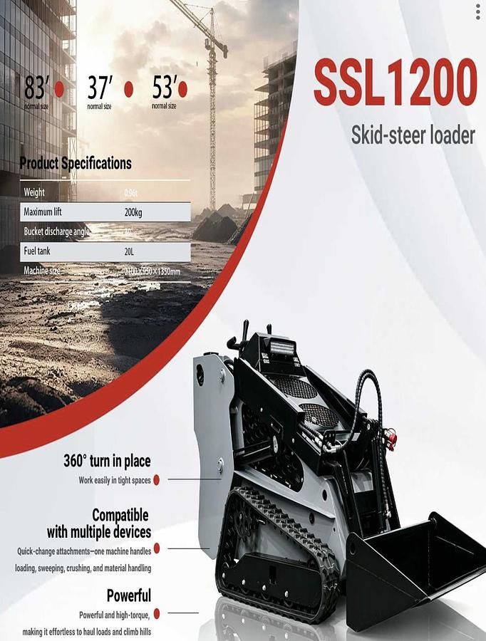 Used (4) 2026 Sdlanch SSL1200 Skid Steer - BRAND NEW!