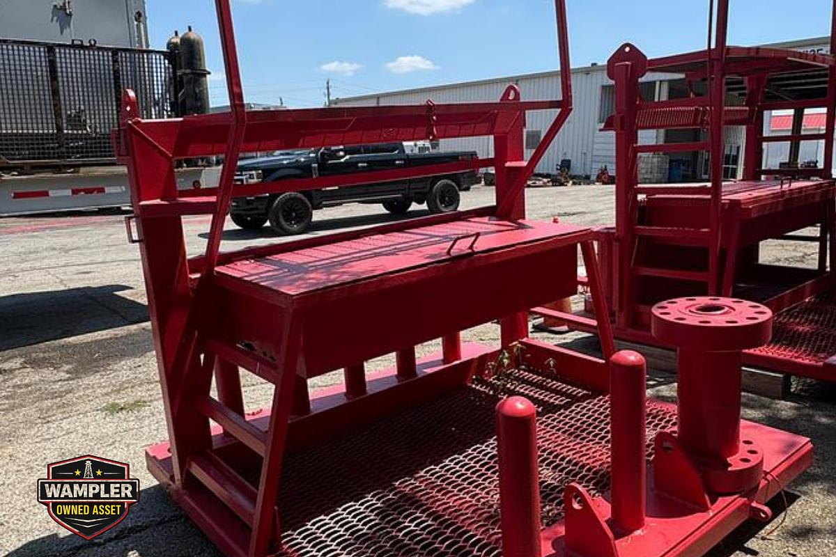 Used Coil Tubing Lubester Rack