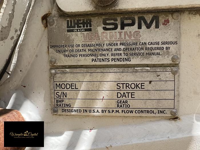 Used 2016 Dragon Double Pumper, (2) 5PM TWS 600 Triplexes