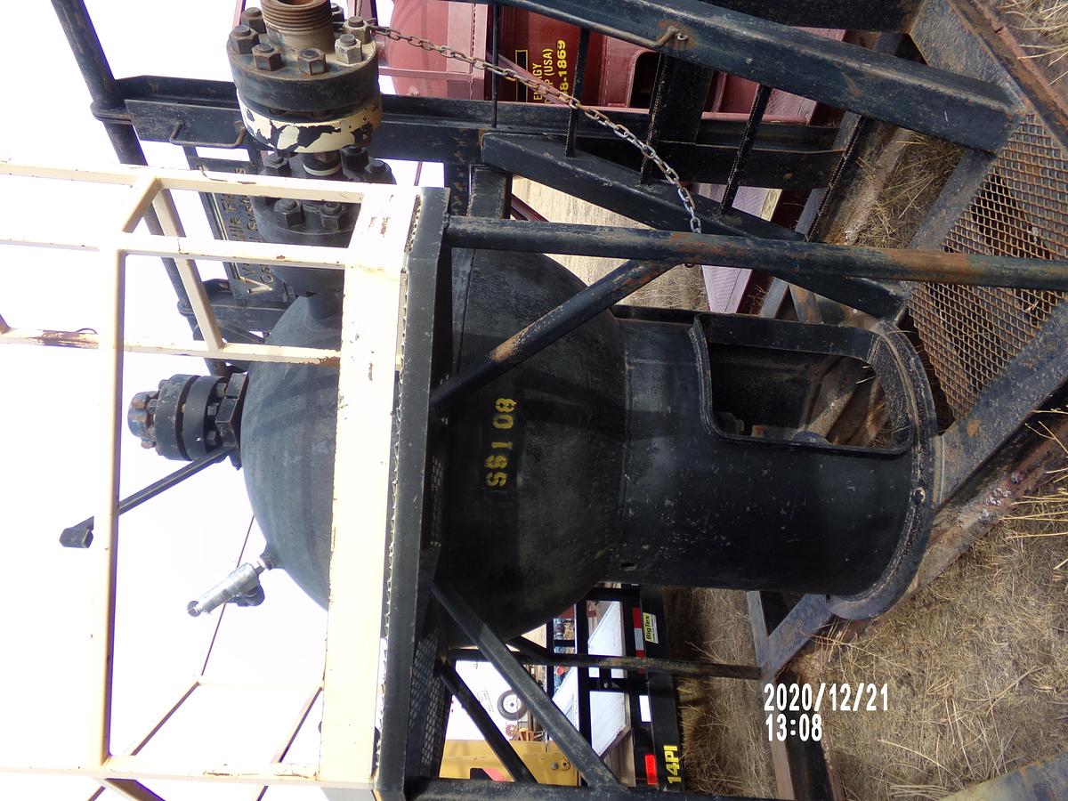 Used 1 m3 5000 psi Skid Mounted Sand Separator
