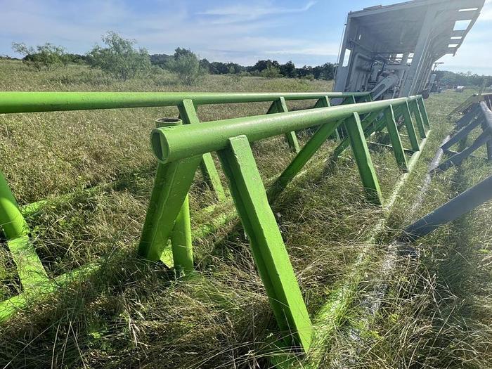 Used (2) 42" H x 28' L Pipe Racks for Sale in Aledo, Texas