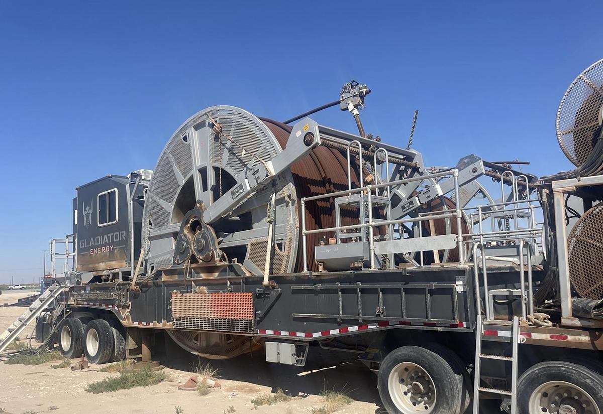 Used 2013 Peerless Limited Coil Tubing Reel Trailer