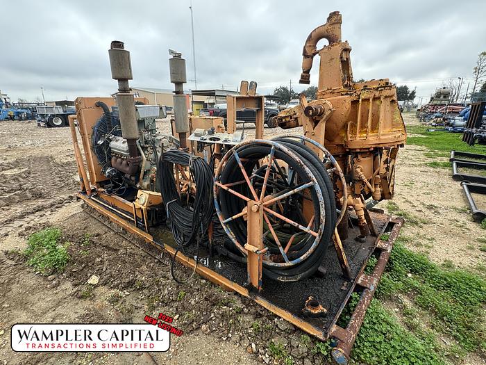 Used Bowen S 3.5 100-Ton Power Swivel - 5K Head - Detroit 8V-71 Diesel Engine - Skidded