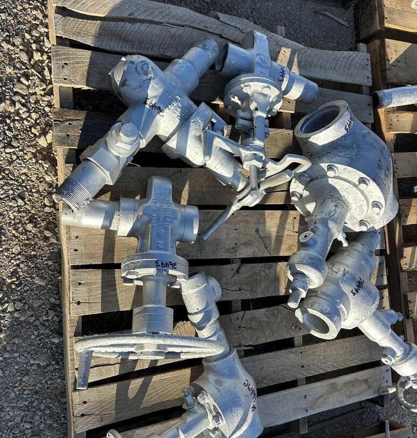 Used (1) Wheatley 2", (1) Orbit 2 1/16" 2K, (1) Demco 2" 2.2K, (1) Mohawk 2", (1) Orbit 4", (1) Orbit 3" 3K Valves