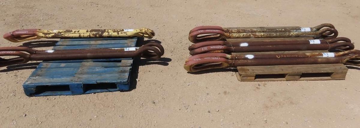 Used (2) 1 3/4" x 72" Elevator Links