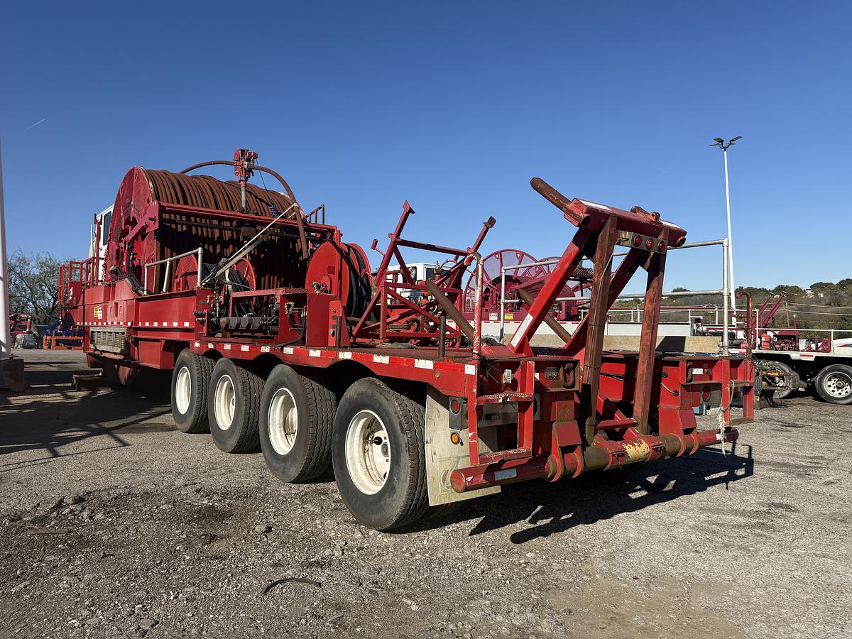 Used 2015 Hydra Rig 53 x 11  4-Axle Coil Tubing Trailer with 2015 Hydra Rig Support Trailer