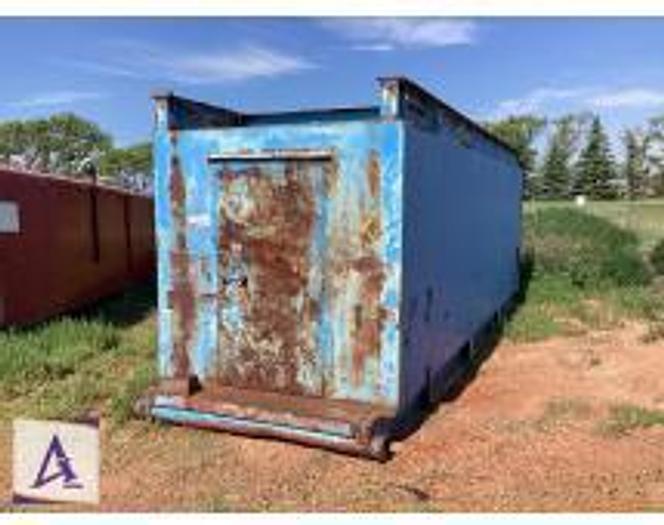 Used 7' x 25'9'' x 9' Pony Sub with built in shelving for parts!