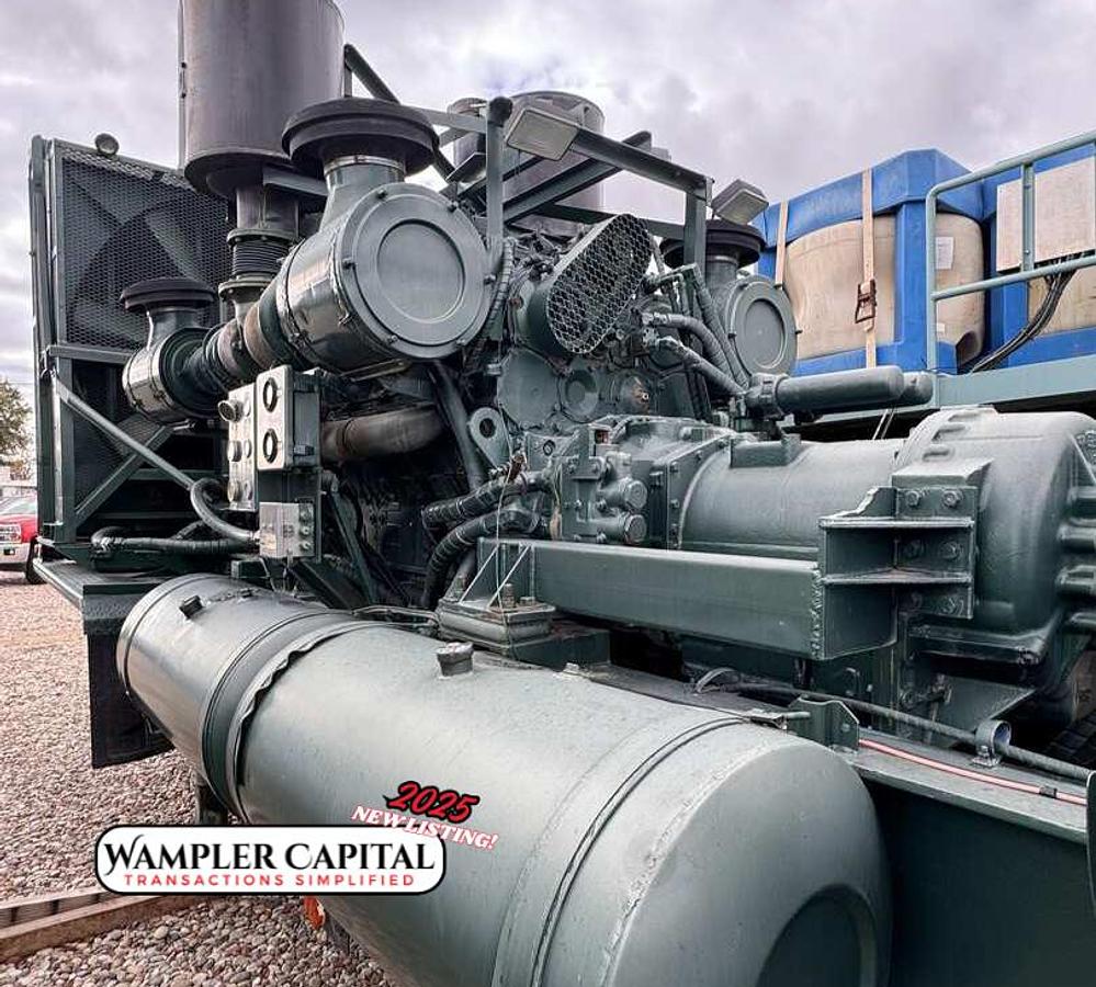 Used 1981 STEWART & STEVENSON 1300 HP FRAC PUMP TRAILER
