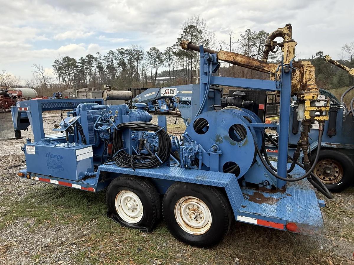 Used Bowen 2.5 85-Ton Power Swivel P/B Caterpillar MTD on Gooseneck Trailer