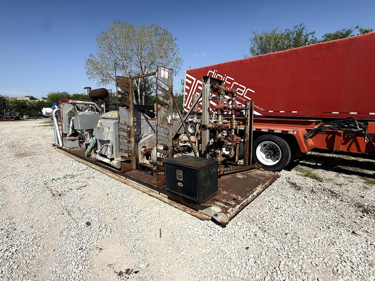 Used EWS 440 5K WP Triplex Well Service Pump Skidded P/B Detroit Series 60