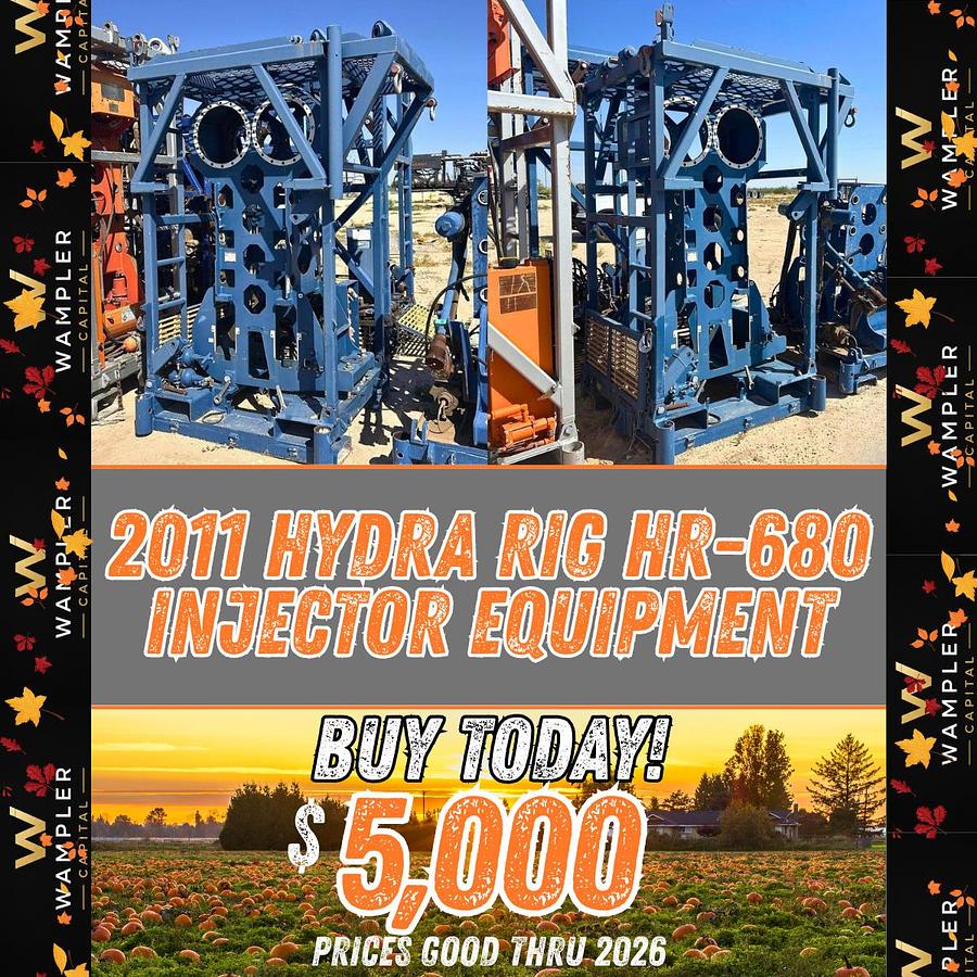 Used 2011 Hydra Rig HR-680 Injector Equipment