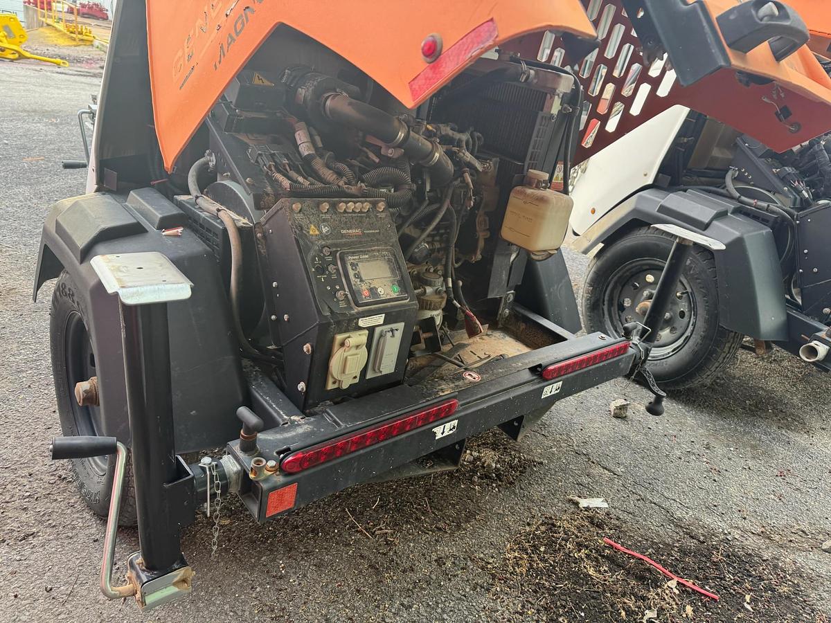 Used 2018 Generac MLT6SMD 6KW S/A Bumper Pull LED Light Tower
